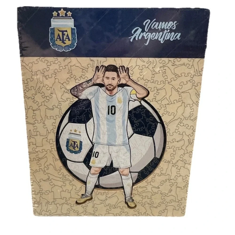 (..3)Lionel Messi Iconic Wooden Puzzle 150pcs 21x30 BRAND NEW